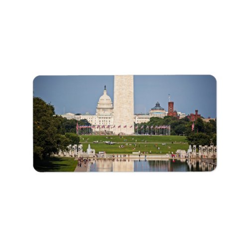 Washington DC Mall Label