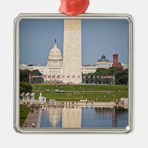 Washington DC Mall Metal Ornament