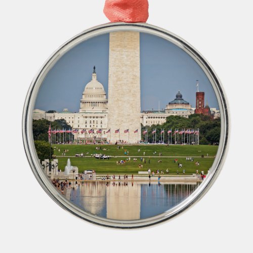 Washington DC Mall Metal Ornament