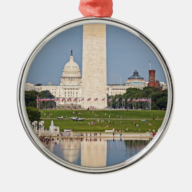Washington DC Mall Metal Ornament (Front)