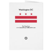 Washington DC Map and Flag Cards (Back)