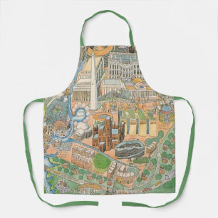 Washington DC Map Apron