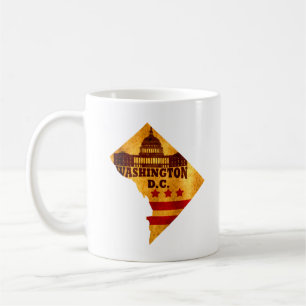 washington dc map coffee mug