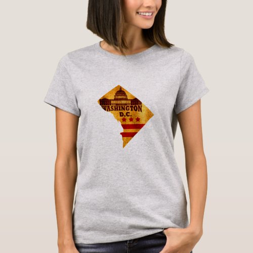 washington dc map T_Shirt