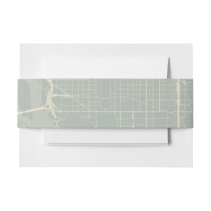 Washington DC Map Wedding Belly Band