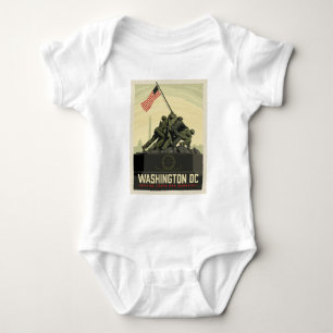 Washington, DC   Marine Corps War Memorial Baby Bodysuit