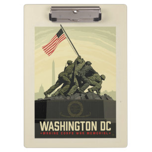 Washington, DC Marine Corps War Memorial Clipboard