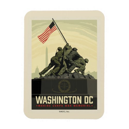 Washington DC  Marine Corps War Memorial Magnet