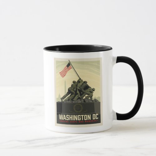 Washington DC  Marine Corps War Memorial Mug