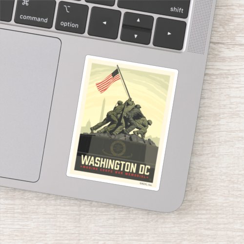 Washington DC  Marine Corps War Memorial Sticker