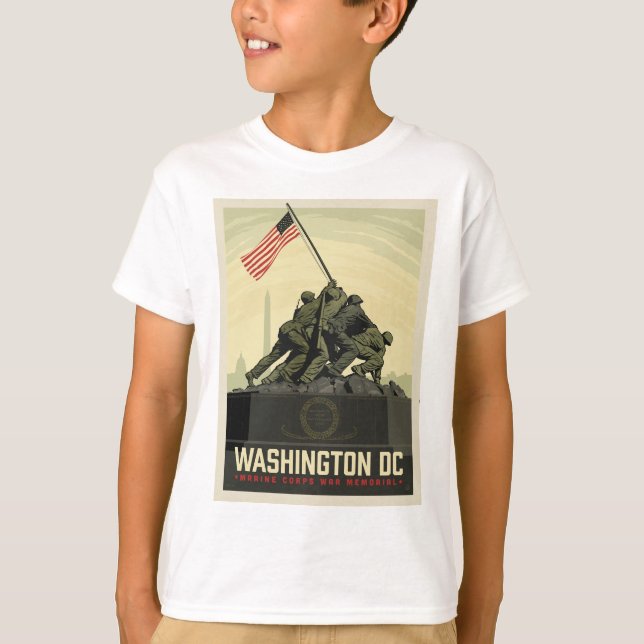 Washington, DC | Marine Corps War Memorial T-Shirt (Front)