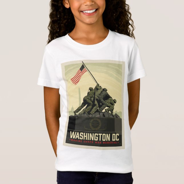 Washington, DC | Marine Corps War Memorial T-Shirt (Front)