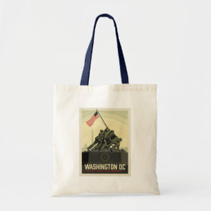 Washington, DC   Marine Corps War Memorial Tote Bag
