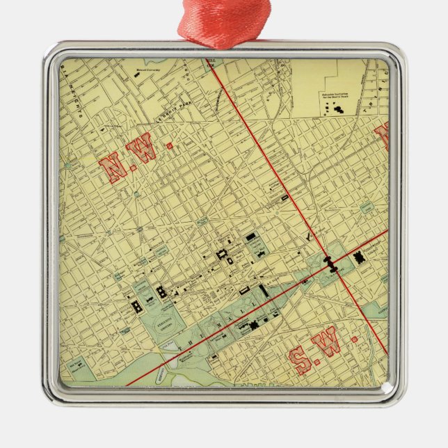 Washington, DC Metal Ornament (Front)