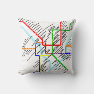 Washington dc metro MoJo Pillows