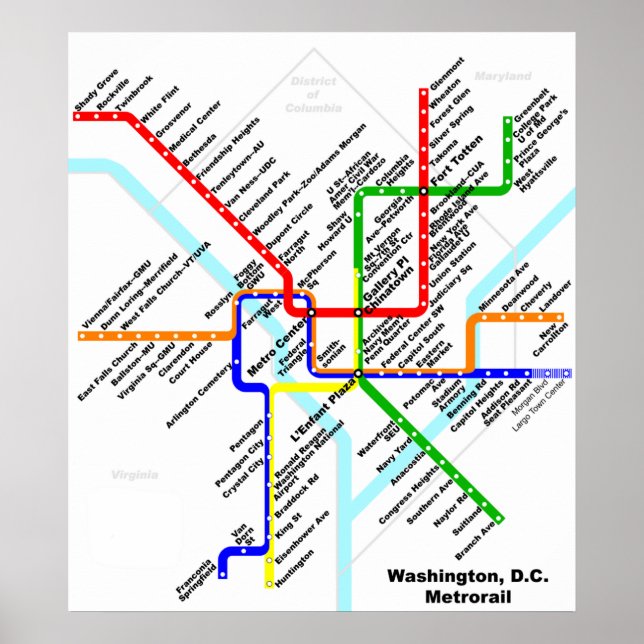 Washington dc metro Print (Front)