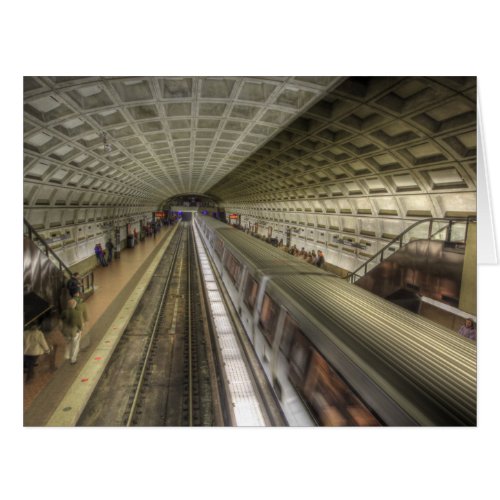 Washington DC Metro Train Station