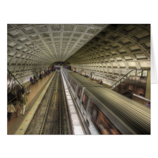 Washington DC Metro Train Station Cards (Front Horizontal)