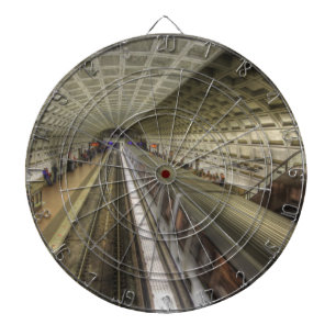 Washington DC Metro Train Station Dartboard With Darts