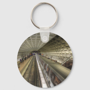 Washington DC Metro Train Station Keychain