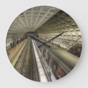 Washington DC Metro Train Station Large Clock