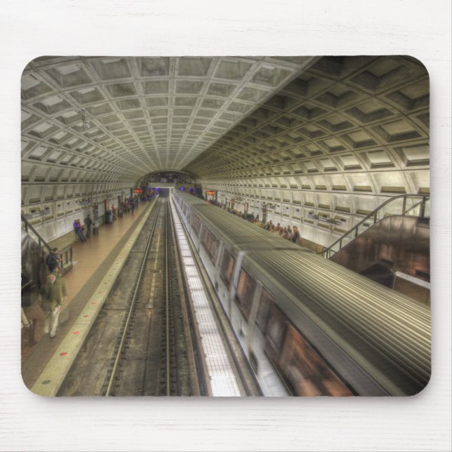 Washington DC Metro Train Station Mouse Pad (Front)