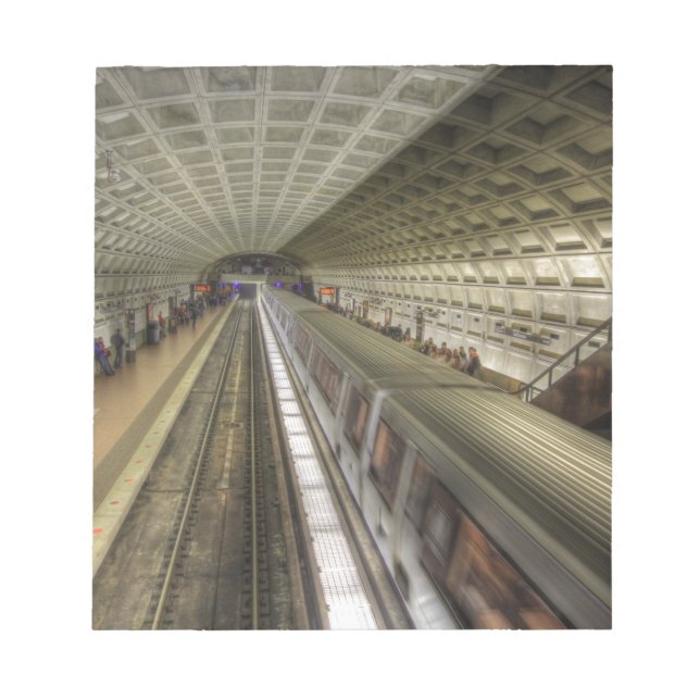 Washington DC Metro Train Station Notepad (Front)