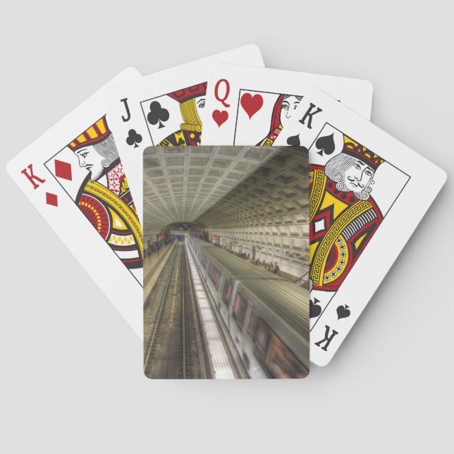 Washington DC Metro Train Station Poker Cards (Back)