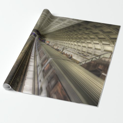 Washington DC Metro Train Station Wrapping Paper