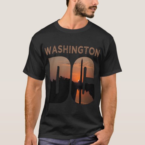 Washington Dc Monument Skyline Vacation T_Shirt