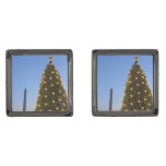 Washington DC National Christmas Tree Dusk Cufflinks