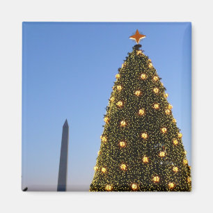 Washington DC National Christmas Tree Dusk Magnet