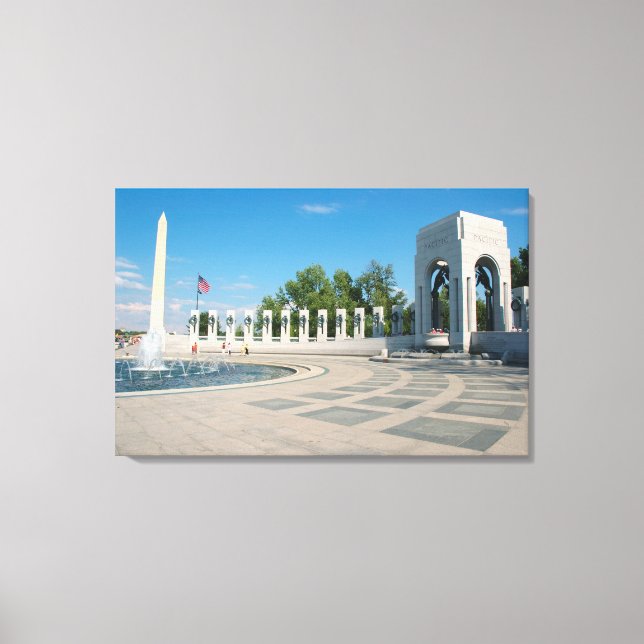 Washington, DC, National WWII Memorial Canvas Print (Front)