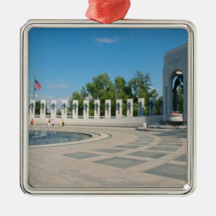 Washington, DC, National WWII Memorial Metal Ornament