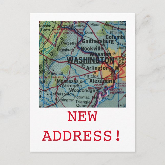 Washington DC New Address announcement (Front)