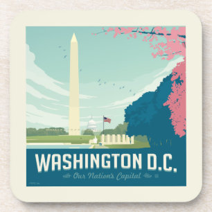 Washington DC   Our Nation's Capital Beverage Coaster