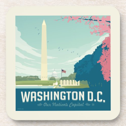 Washington DC  Our Nations Capital Beverage Coaster