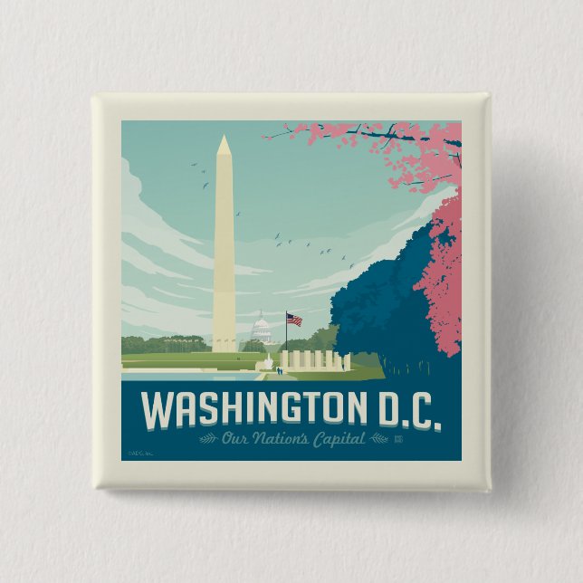 Washington DC | Our Nation's Capital Button (Front)
