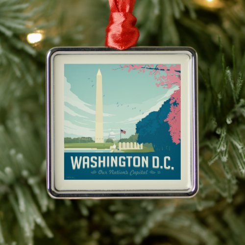Washington DC  Our Nations Capital Metal Ornament
