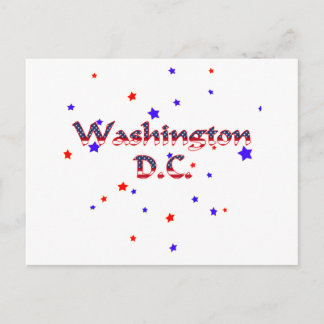 Washington DC Patriotic Stars Postcard