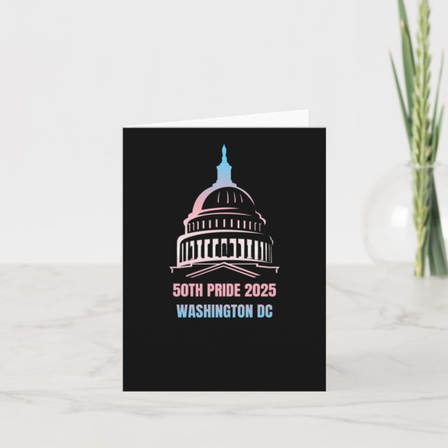 Washington Dc Pride 2025  Card (Front)