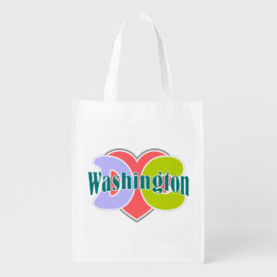 Washington DC pride Grocery Bag