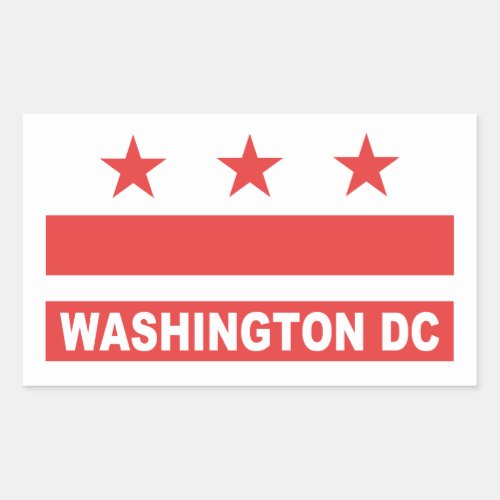Washington DC Rectangular Sticker