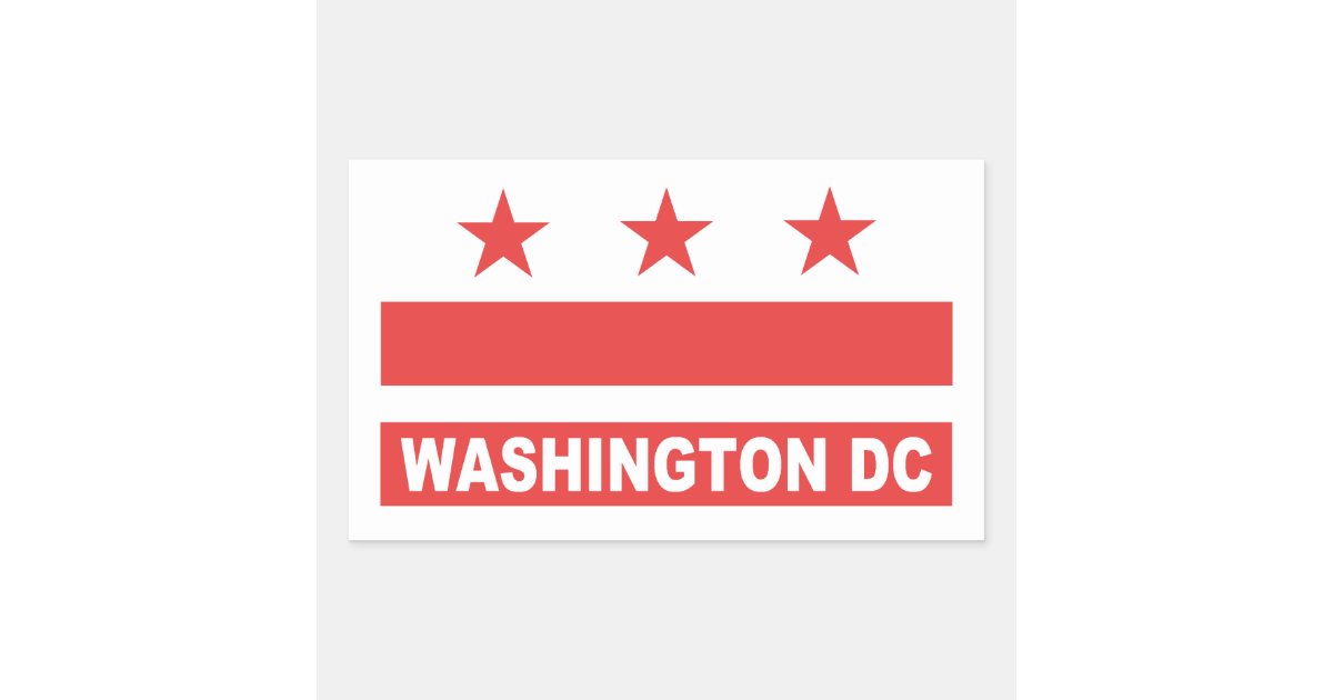 Washington DC Rectangular Sticker | Zazzle