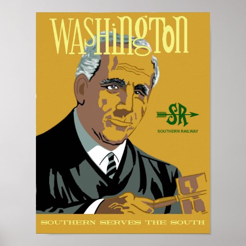 Washington DC  Retro style travel poster