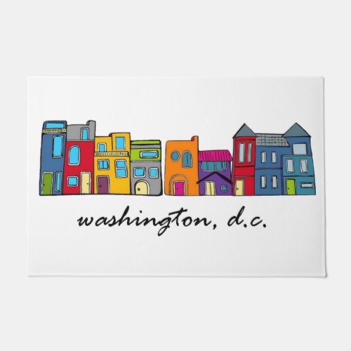 Washington DC Row House Doormat