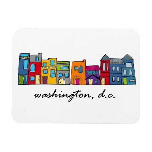 Washington DC Row House Magnet