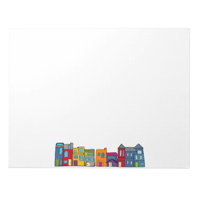 Washington DC Row House Notepad (Front)