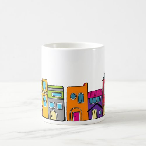 Washington DC Rowhouses Coffee Mug