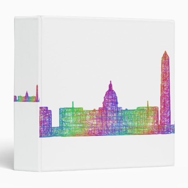 Washington DC skyline Binder (Front/Spine)